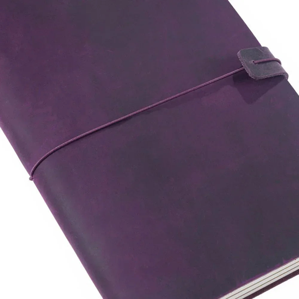 Genuine Leather Traveler’s Notebook with Refillable Inserts