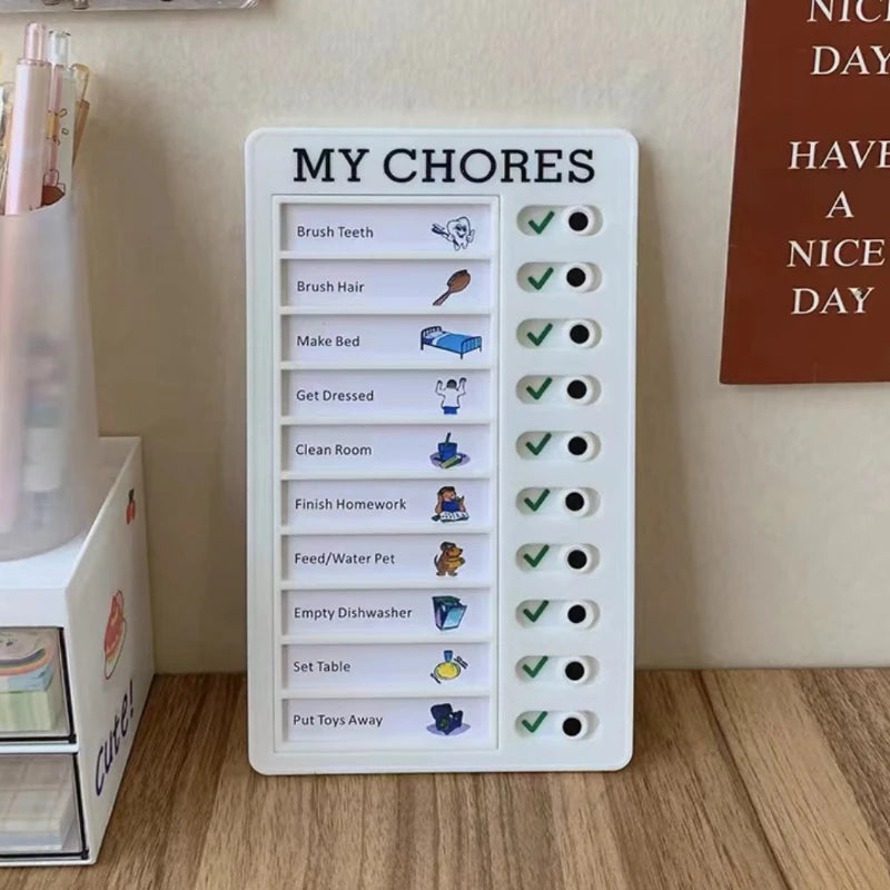Self-Discipline Habit Tracker Card — Daily Check-In & Goal Planner