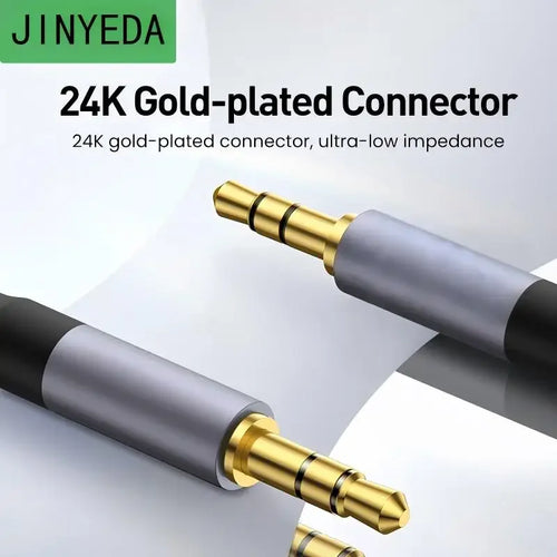 3.5mm Aux Audio Cable — Male to Male Jack for Phone, Car, Speaker & Headphones