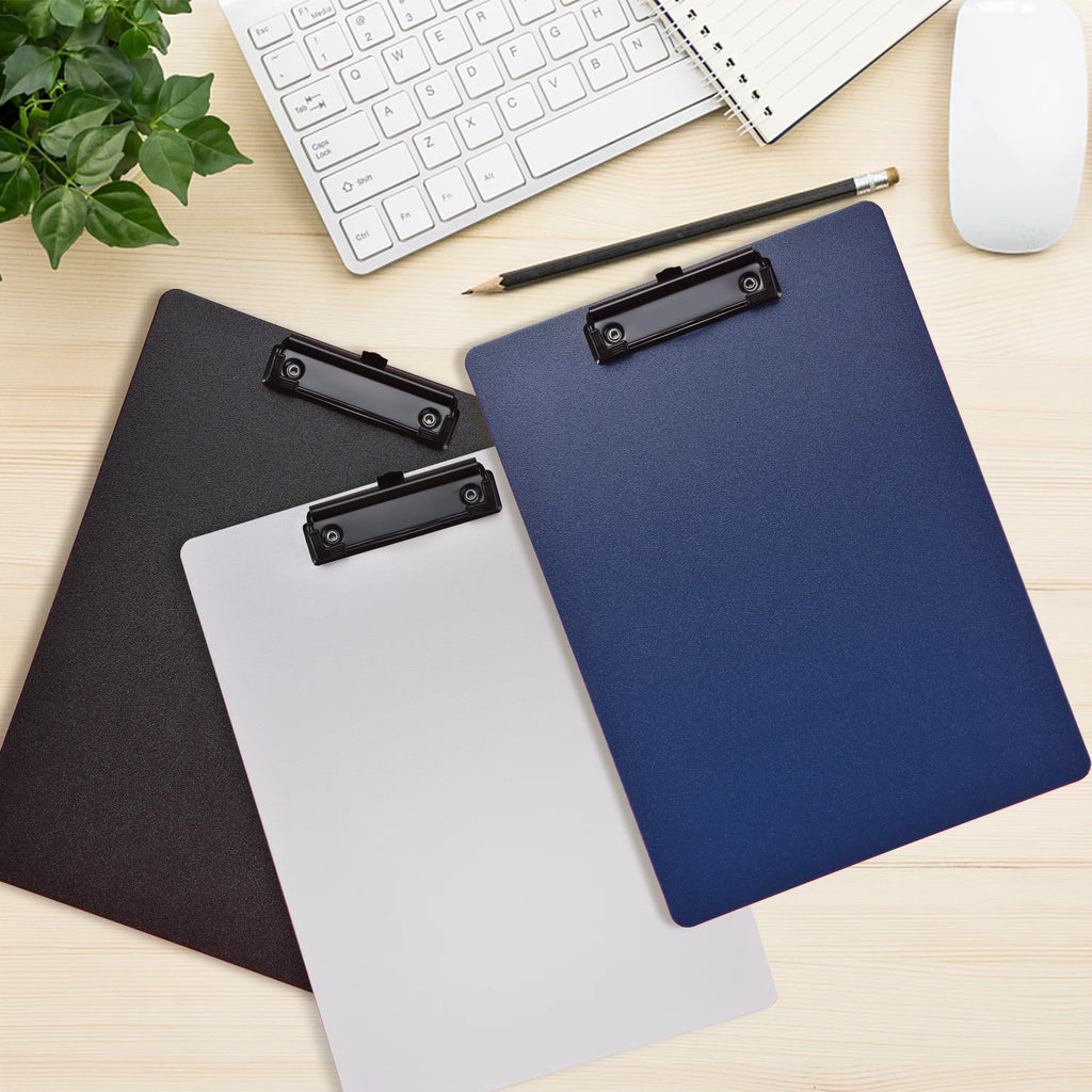A4 File Folder Clipboard with Storage, Hard Writing Pad and Document Organizer for School, Office and Test Papers