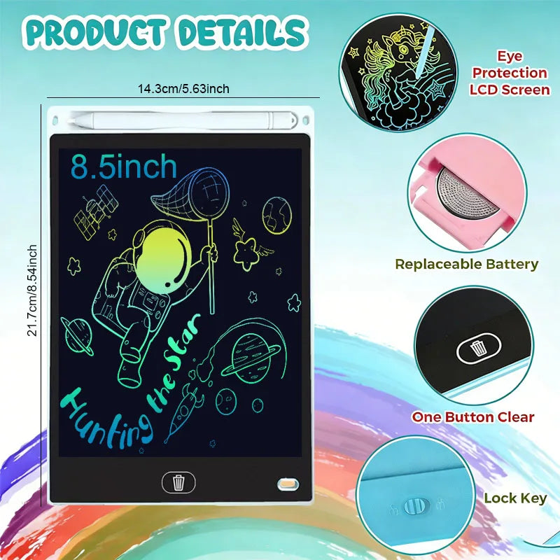 8.5" LCD Writing Tablet — Digital Drawing Board & Doodle Pad, Educational Toy for Kids