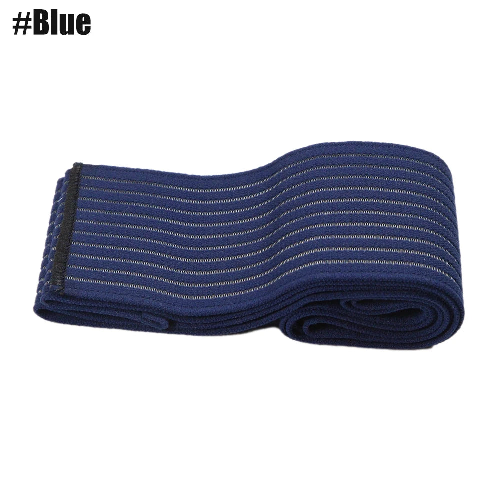 Adjustable Elastic Support Wrap with Hook-and-Loop Closure