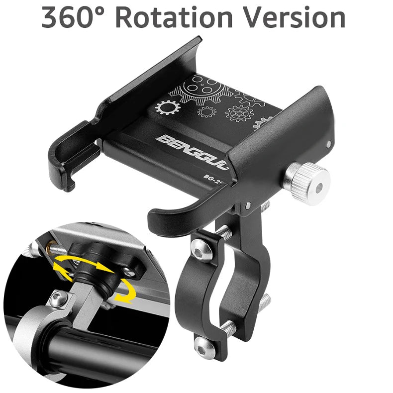 Bike & Motorcycle Phone Mount — Handlebar Holder for 4.7–7.0″ Phones