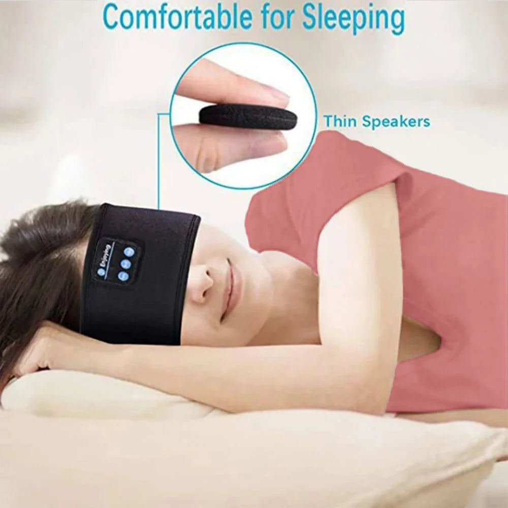 Bluetooth Sleep Headband — Wireless Sports Headphones with Eye Mask for Running & Yoga