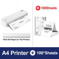 Portable A4 Bluetooth Thermal Printer — Wireless Photo & Document Printer for Home, Office & Travel
