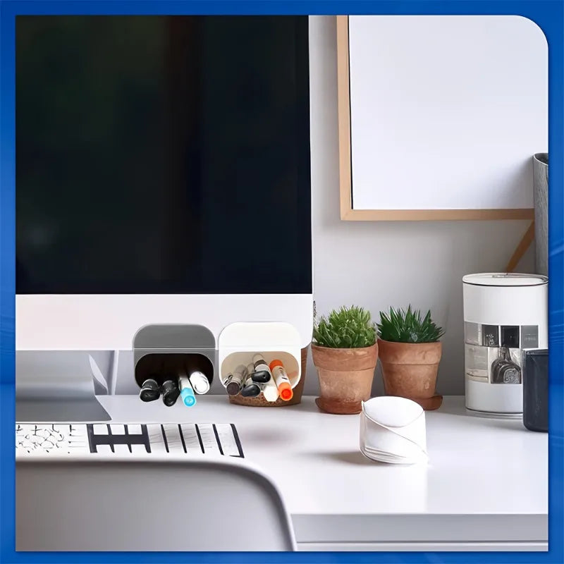 Clip-On Desk Pen & Pencil Holder Organizer — 1 or 2 Pack
