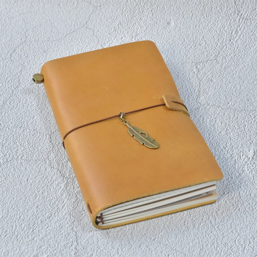 Genuine Leather Refillable Travel Journal in Four Sizes