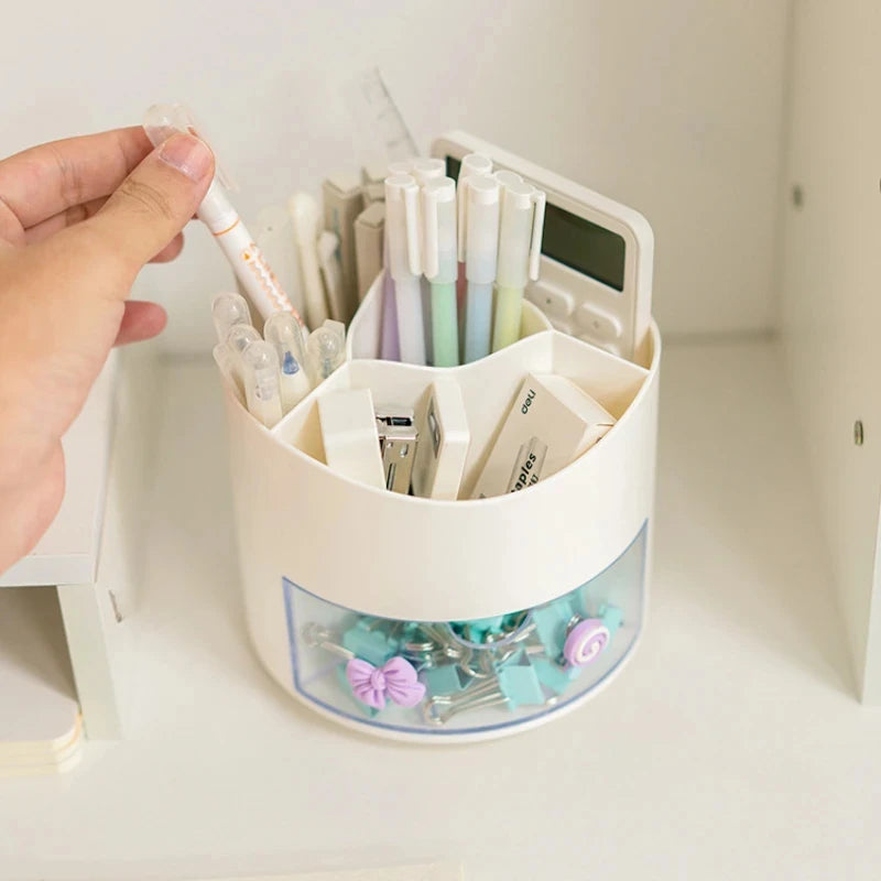 Cute Rotating Desk Pen & Pencil Holder Organizer