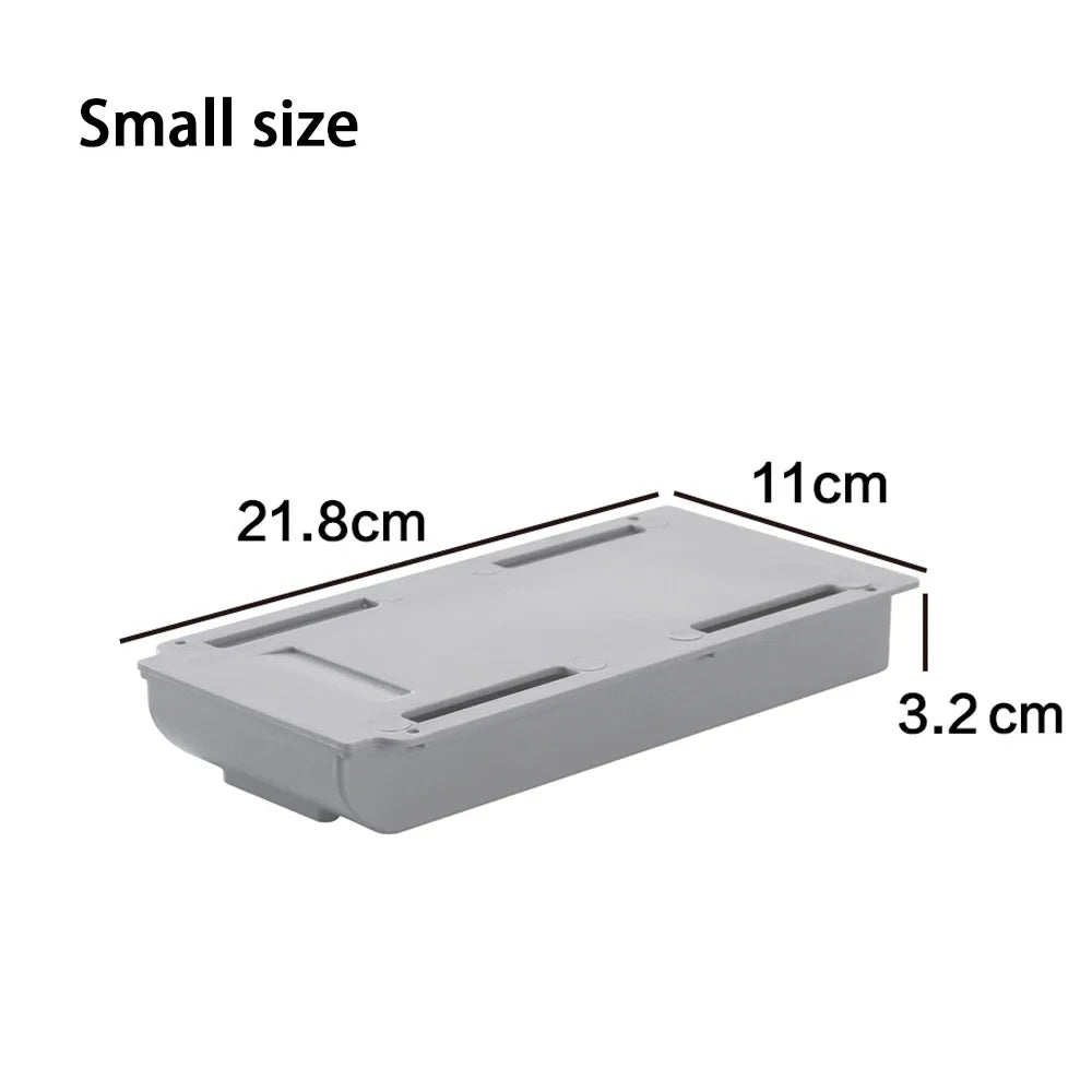 Self-Adhesive Under-Desk Drawer Organizer, Three Sizes