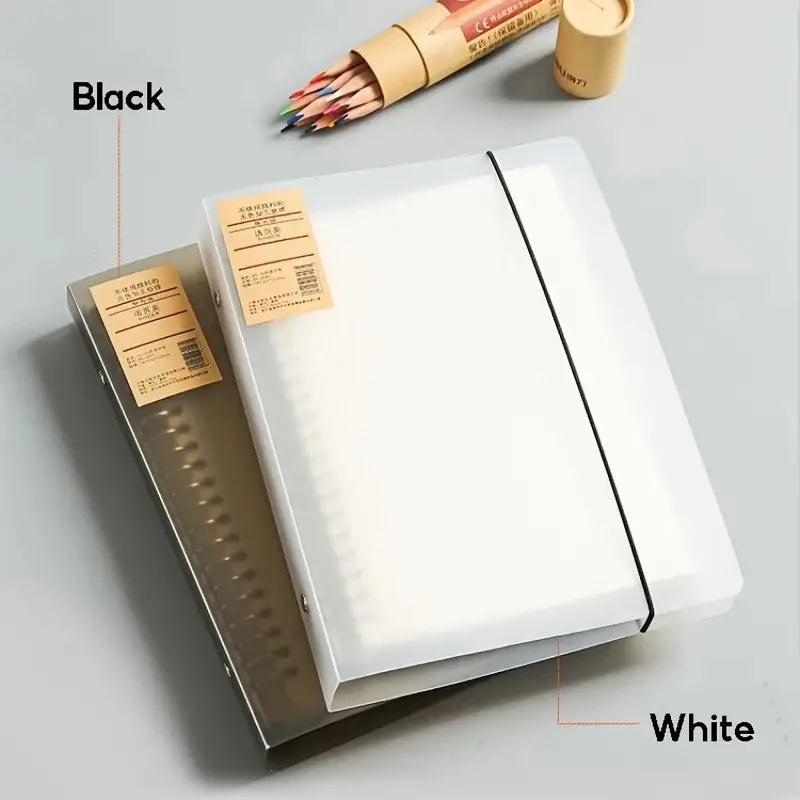 Loose Leaf Binder Notebook A5 B5 A4 with Refill Paper and Dividers