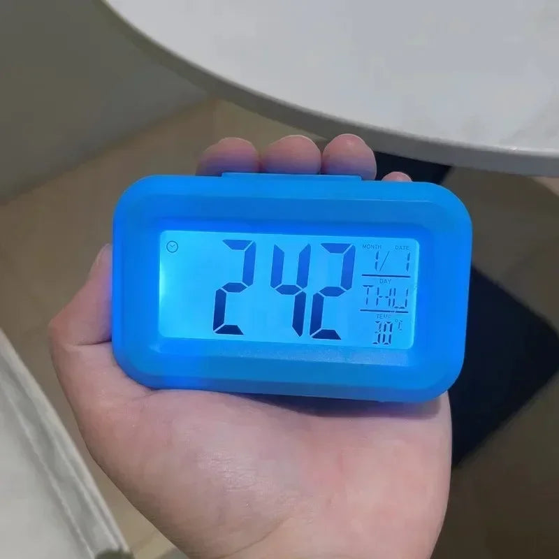 LED Digital Alarm Clock with Calendar & Temperature Display