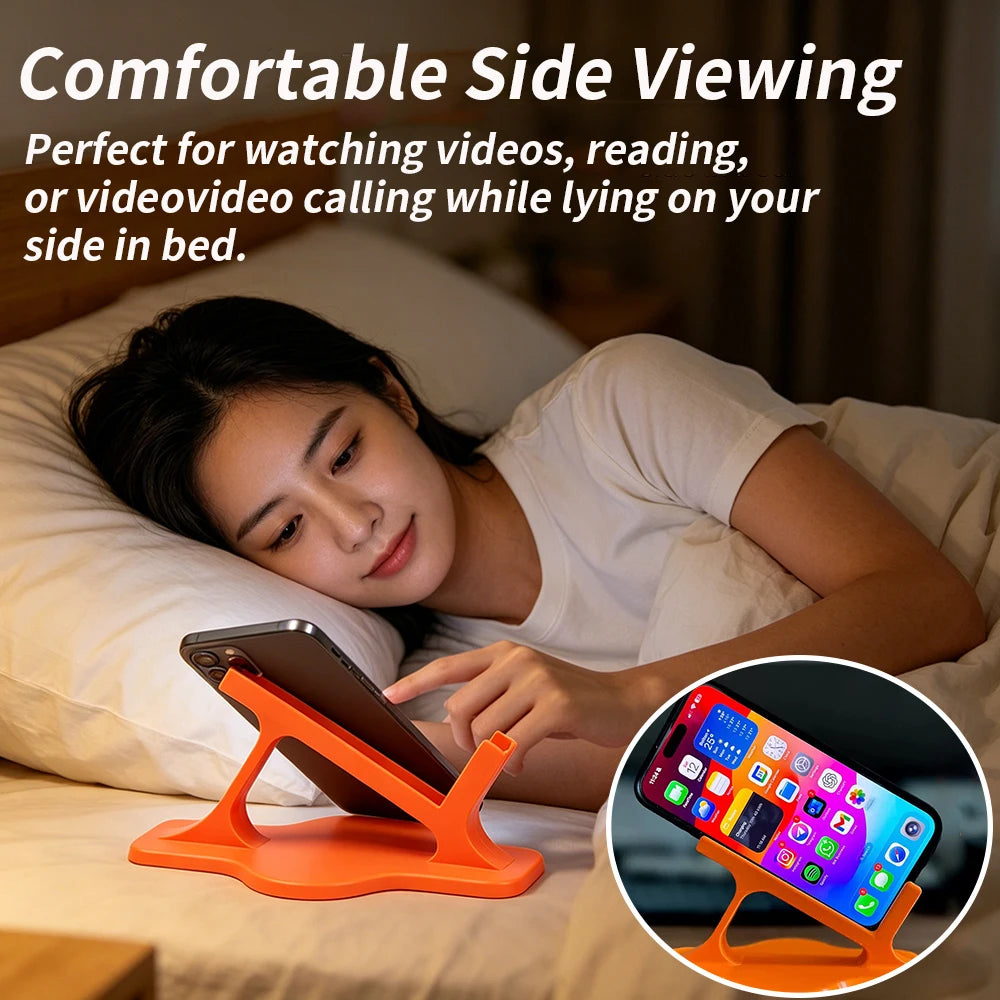 Bedside Phone Stand — Foldable Holder for Hands-Free Viewing