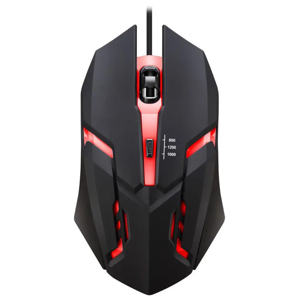 LED Luminous Backlit USB Wired Gaming Mouse with Stable Handling and Optical Tracking