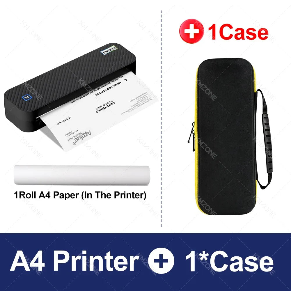 Portable A4 Bluetooth Thermal Printer — Wireless Photo & Document Printer for Home, Office & Travel