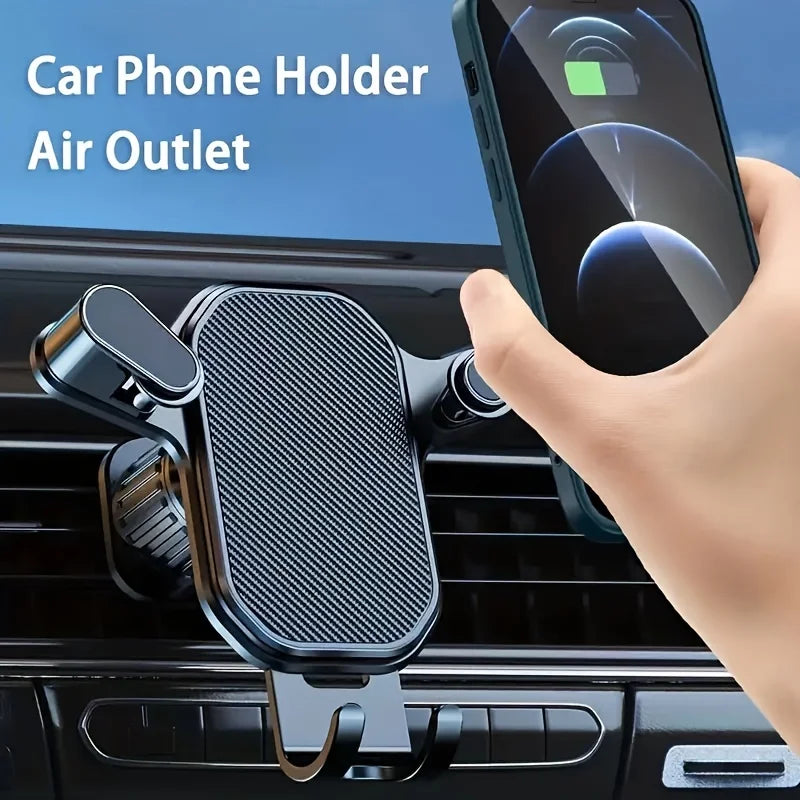 Car Air Vent Phone Holder — Clip-On Mount for 4.7–6.7″ Phones