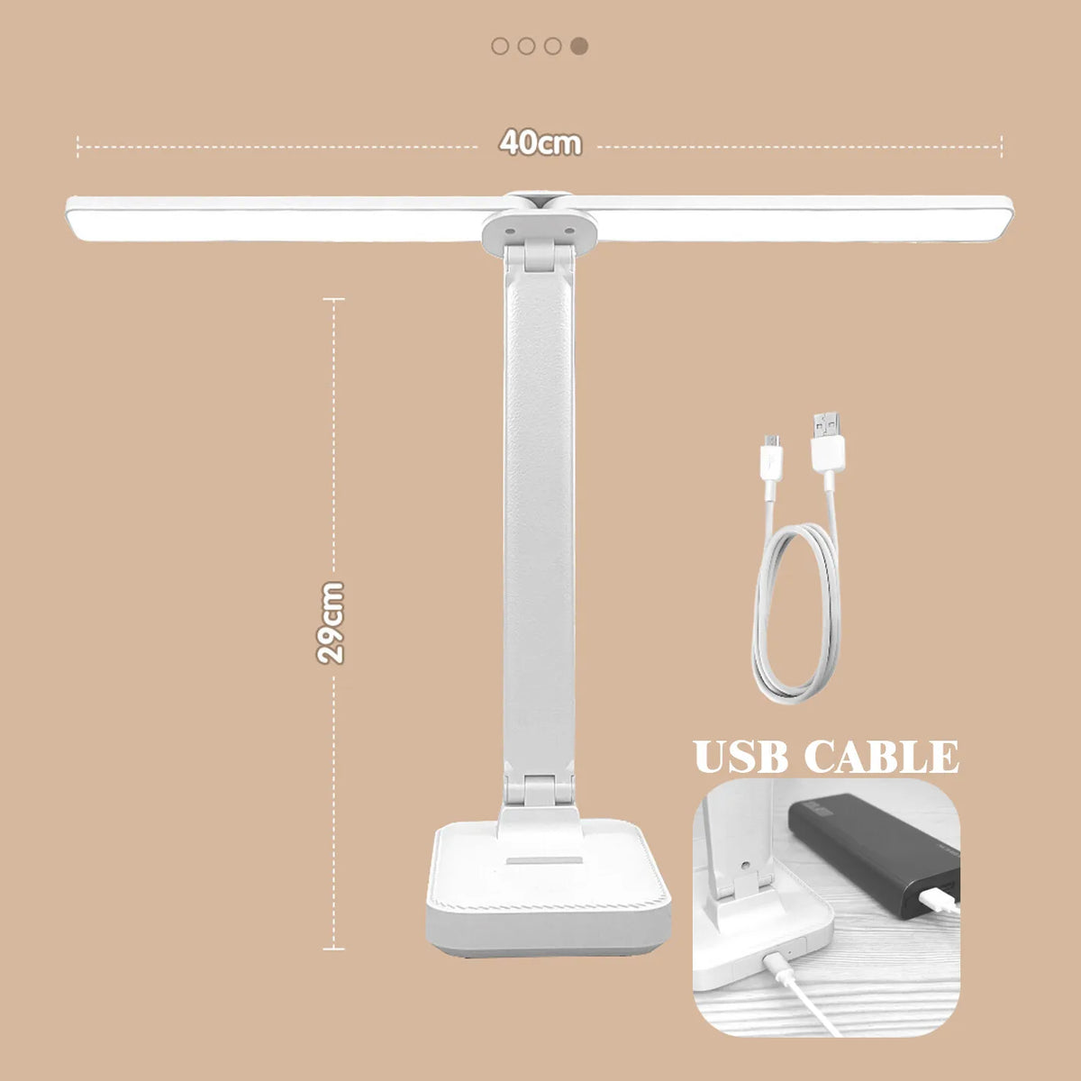Foldable USB LED Desk Lamp with Touch Control