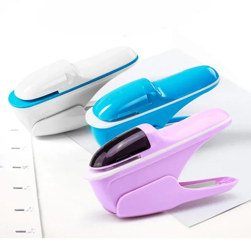 Staple-Free Hand-Held Stapler, Portable Paper Binder for Office, Home and School