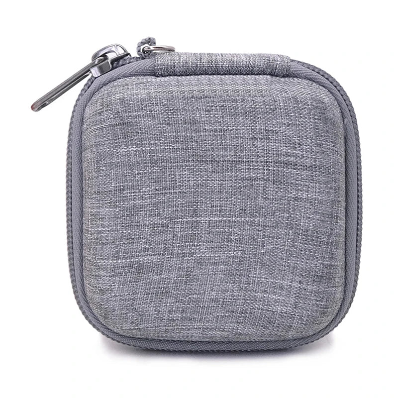 Portable Earphone Storage Case, Hard Shell Cable Organizer Bag for Chargers, Earbuds, USB Drives and Travel