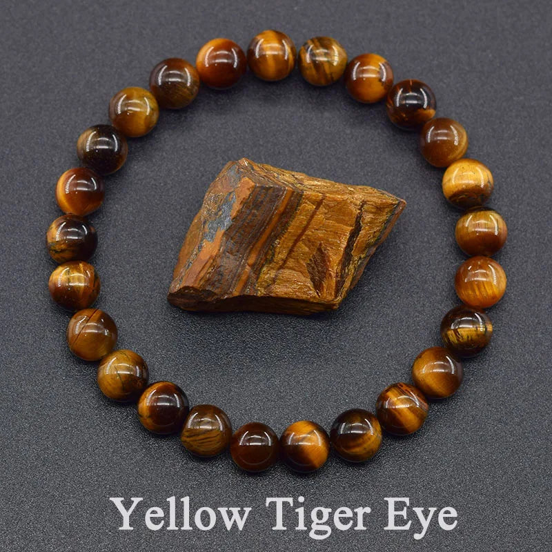 Natural Lapis Lazuli Stone Beads Bracelet — Energy Healing Jewelry