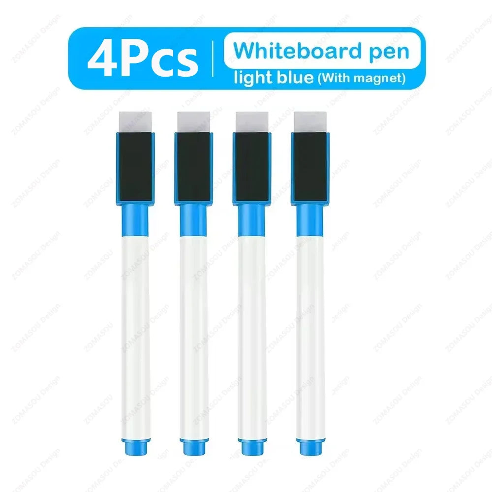 Magnetic Dry Erase Markers with Eraser Cap, Fine Tip Whiteboard Markers for Home, Office, School and Classroom, 1 to 48 Pack
