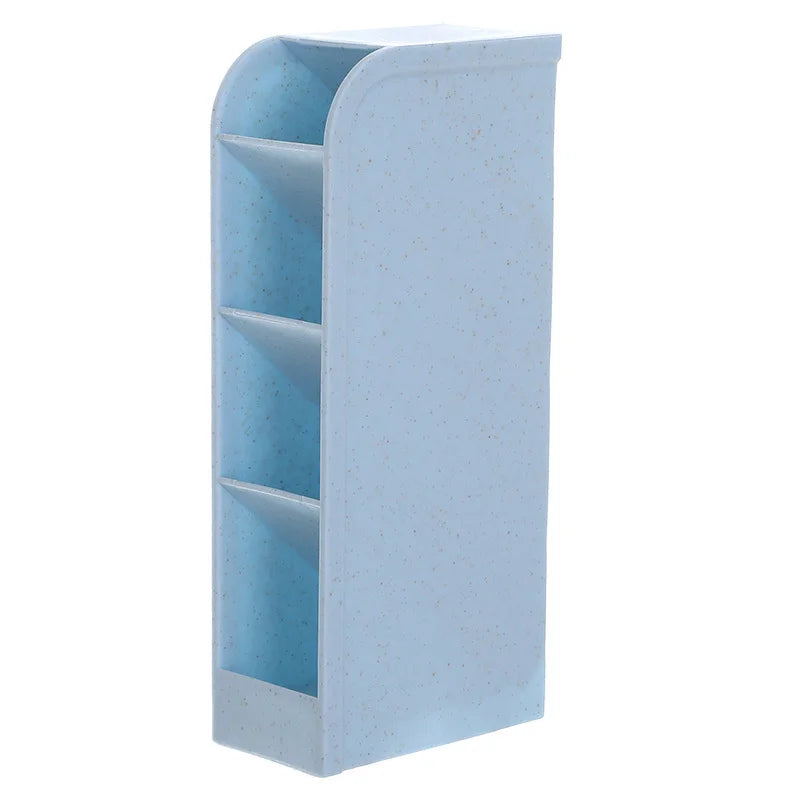 Multi-Layer Angled Pen Holder Stationery Organizer for Desk and Office Supplies