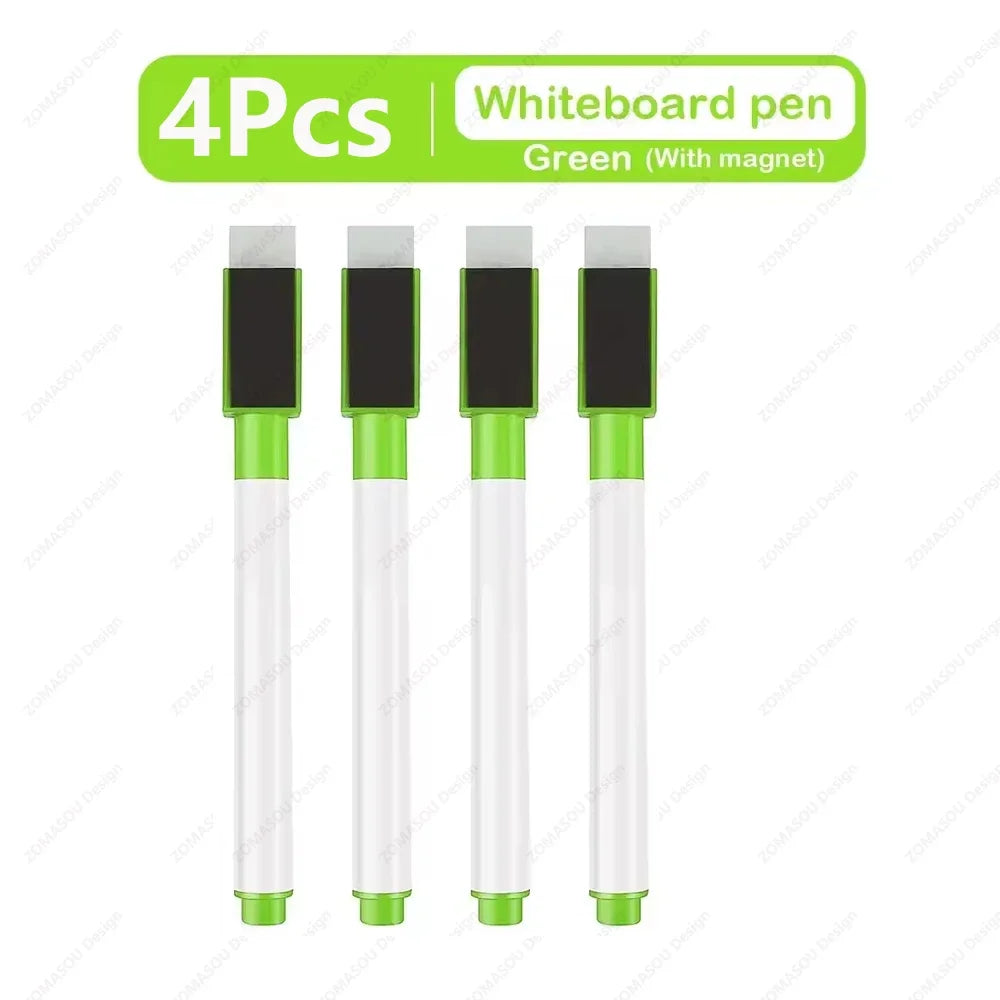 Magnetic Dry Erase Markers with Eraser Cap, Fine Tip Whiteboard Markers for Home, Office, School and Classroom, 1 to 48 Pack